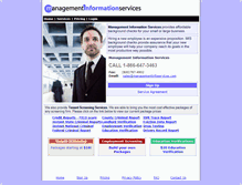 Tablet Screenshot of managementinfoservices.com